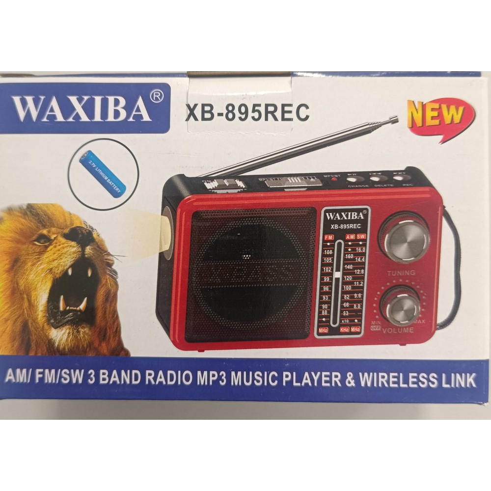 WAXIBA RADIO BT XB-895REC RED