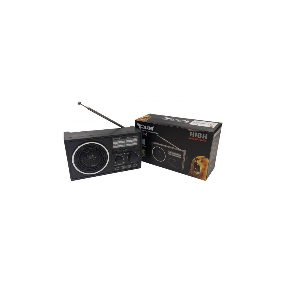Golon RX-7350 Φορητό Ραδιόφωνο Μπαταρίας Μαύρο