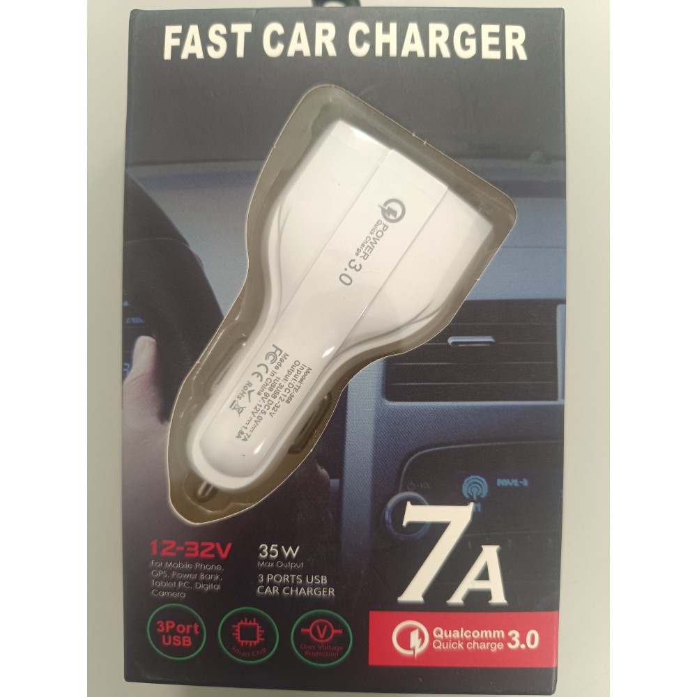 FAST CAR CHARGER TE-368 7A ΛΕΥΚΟΣ