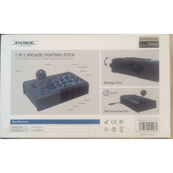 Dobe 7 in 1 Mini Arcade Fighting Stick Ενσύρματο Συμβατό με Android / PC / PS3 / Switch / Xbox One