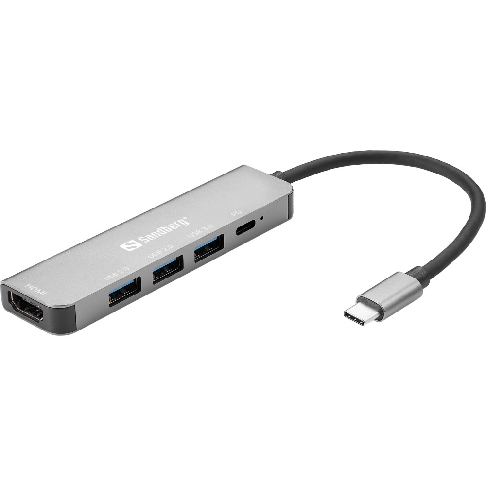 Sandberg USB-C Dock HDMI+3xUSB+PD 100W