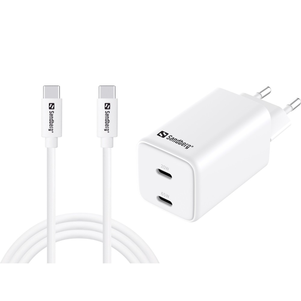 Sandberg AC Charger USB-C PD65W EU 1.5M