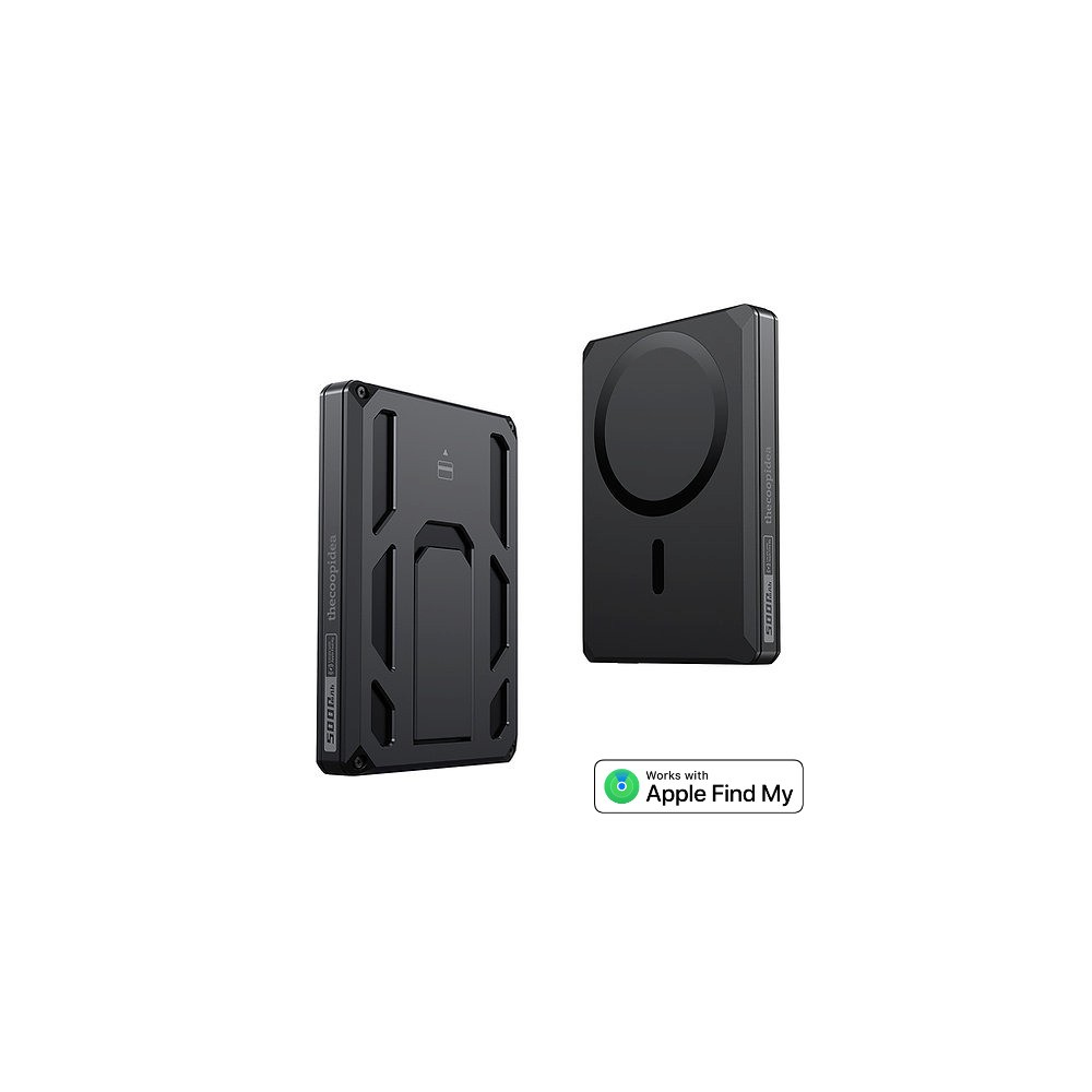 X5 - 6-IN-1 | Apple-certified Find My | Wireless Powerbank | 5000mAh Fast Charging | Magnetic Wallet | 0-90° Adjustable Stand