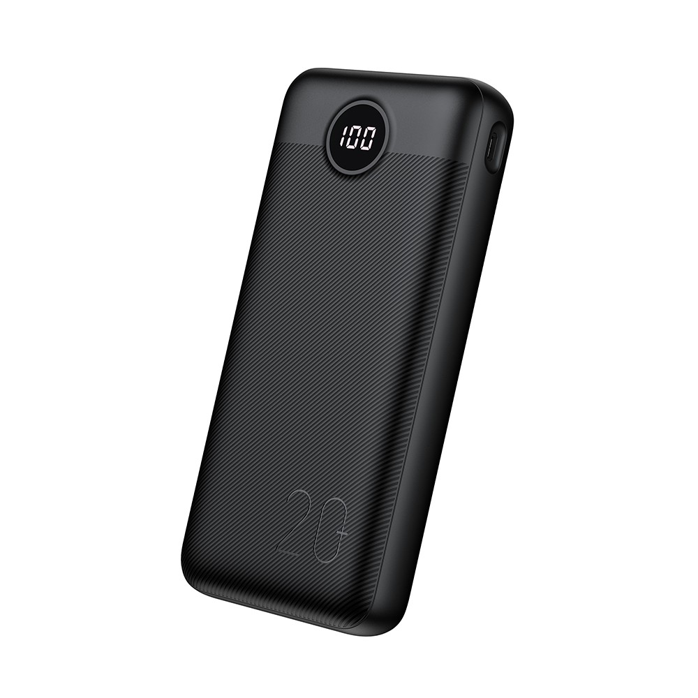 L20S Power Bank 20000mAh PD20W με 2 Θύρες USB-A Μαύρο