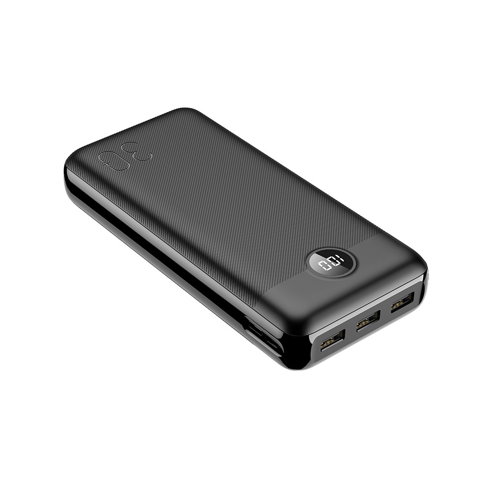 L30 Power Bank 30000mAh 20W με 3 Θύρες USB-A και Θύρα USB-C Μαύρο
