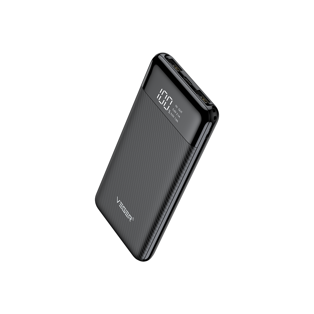 L11 Power Bank 10000mAh με Θύρα USB-A και Θύρα USB-C Μαύρο