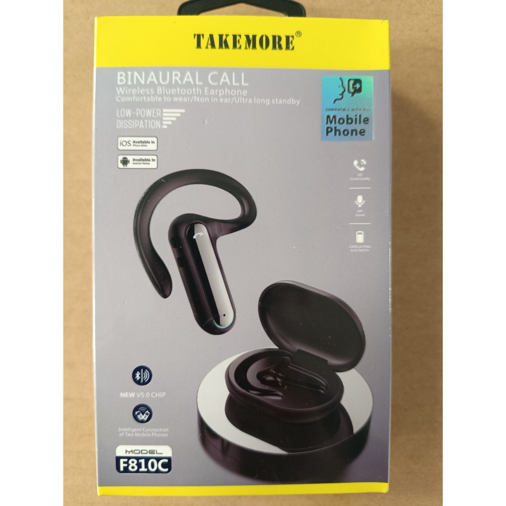 F810C BINAURAL CALL WIRELESS BLUETOOTH EARPHONES