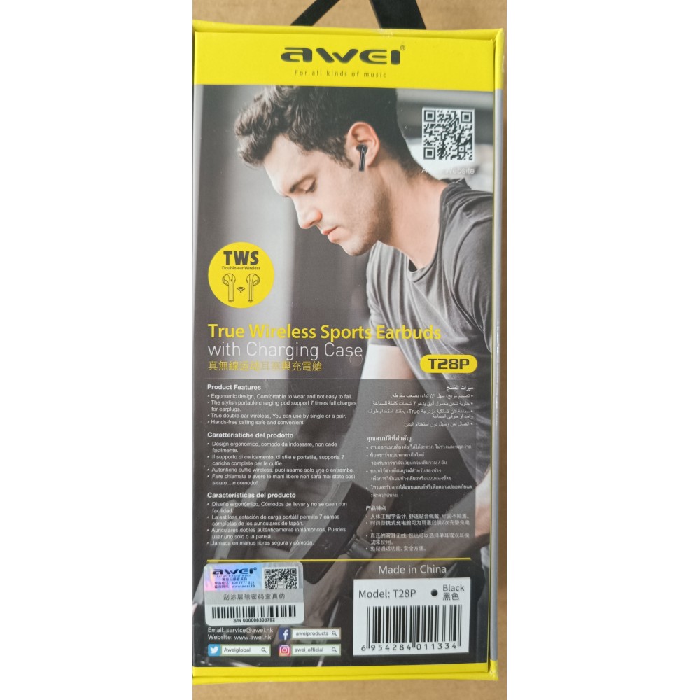 AWEI T28P SPORTS EARBUS