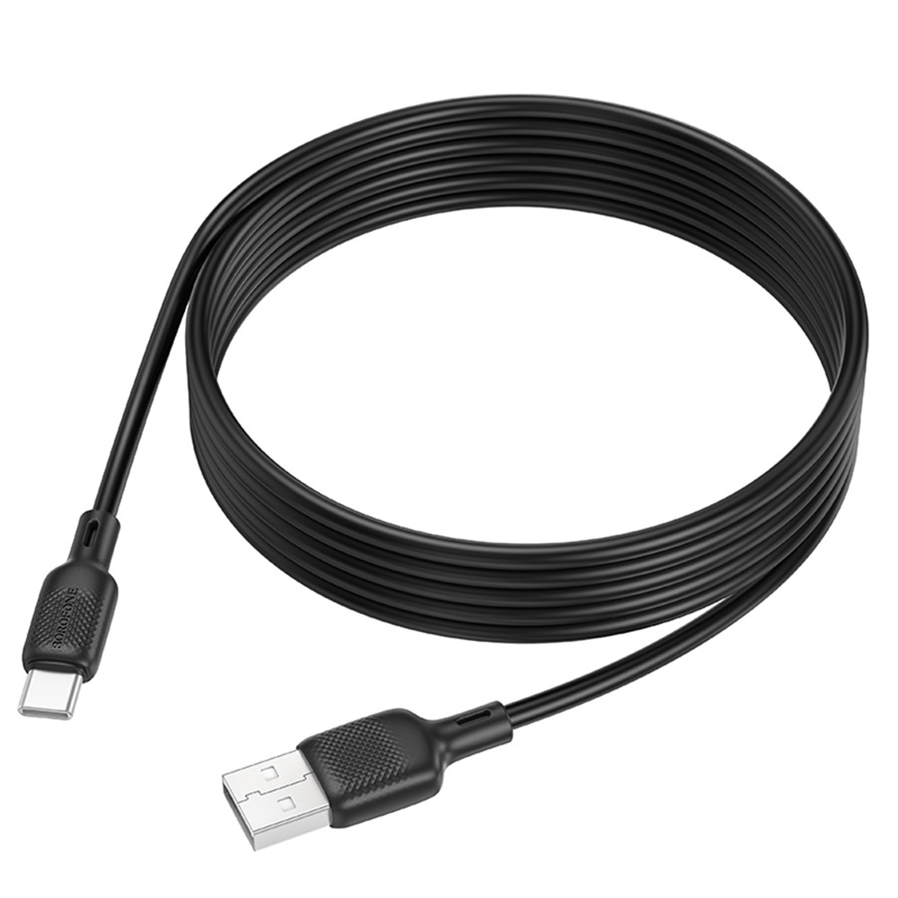 BOFORONE BX113 USB-A to USB-C 2.0m ΜΑΥΡΟ